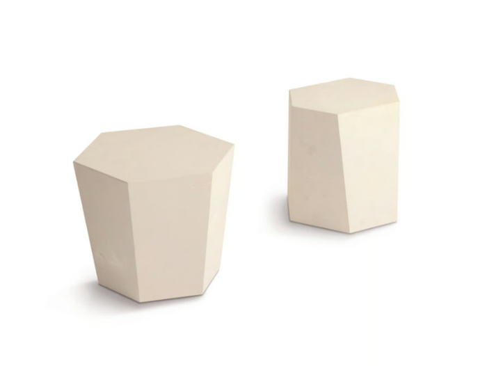 HEXAGON PIETRA - Lecce stone stool / coffee table _ Casamania & Horm